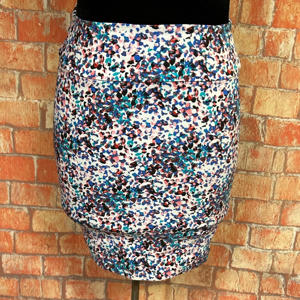 Margaret‎ M Petite Speckled Print Mini Skirt